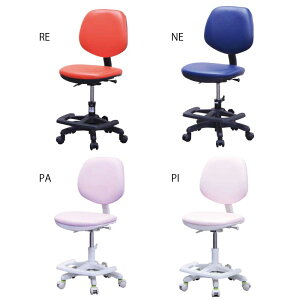 送料無料 学習デス チェア  SC 4色対応 キャスターストッパー 座面スライド 回転いす ネイビー レッド パープル ピンク 姿勢 学習イス 学習チェア 回転式 ガス圧昇降式