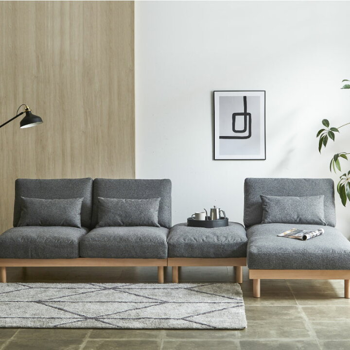 楽天市場】送料無料 3人掛けソファー 2Psofa カウチソファー お洗濯 