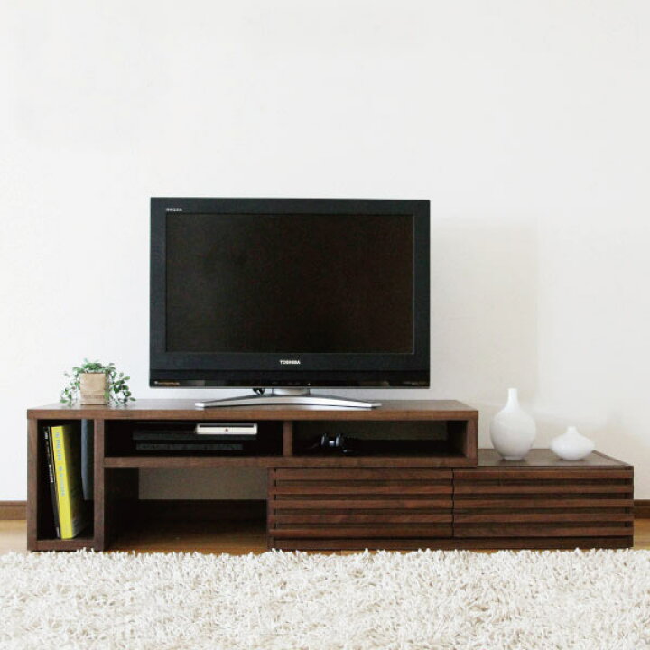 楽天市場】送料無料 完成品 国産 119幅 伸縮自在テレビボード 