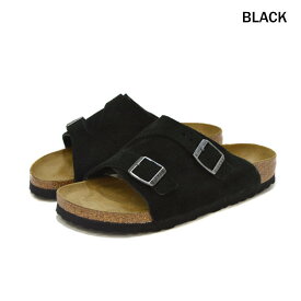 【期間限定ポイント】ビルケンシュトック BIRKENSTOCK/サンダル/チューリッヒ スエードレザー ブラック Zurich/1025060/レディース【正規取扱】