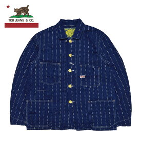 メンズ/ TCB jeans【TCBジーンズ】Cathartt Chore Coat Paw Stripe カーハート チョア コート　パウ ストライプ 【正規取扱】2023秋冬