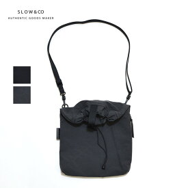 【期間限定ポイント】バッグ/ SLOW【スロウ】 586S121L span nylon-draw string shoulder bag S ショルダーバッグS【正規取扱】2023春夏