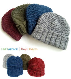 【ラストワンセール!】Hat Attack ハットアタック ニット帽 アクリルニット帽 ビーニー knit beanie ギフトラッピング対応 BCP601