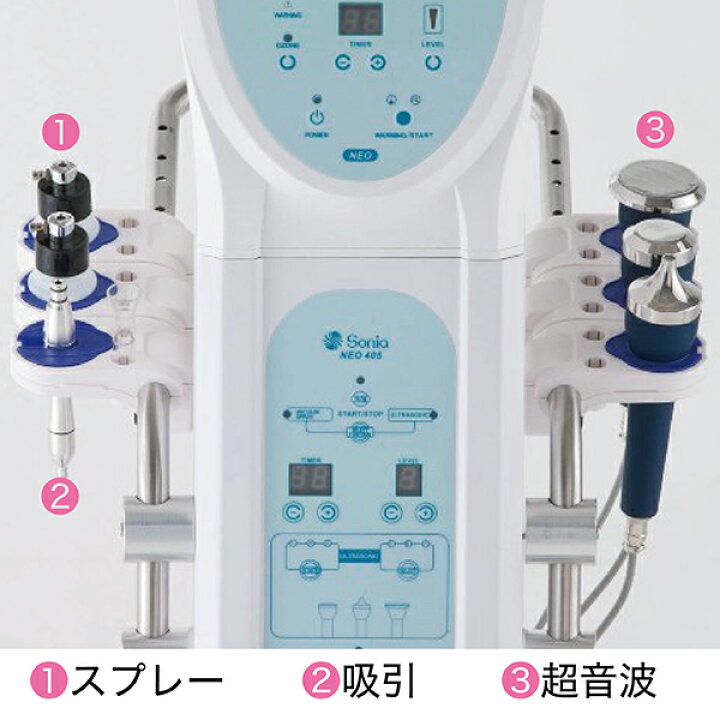 楽天市場】NEO-405 ソニアネオ4機能複合美顔機 スチーマー 美顔器 超 