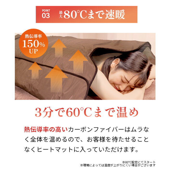 楽天市場】遠赤外線ヒートマット三つ折りタイプ｜ 3部位に分かれて温度  