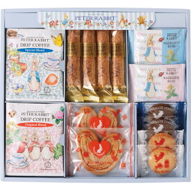 お菓子 ギフト 個包装 職場 お礼 内祝い お返し 送料無料 ピーターラビット TM コーヒー ＆ スイーツギフト かわいいお菓子 おしゃれ うさぎ 贈答品 ギフト 出産内祝い 結婚内祝い 結婚祝い 快気祝い 粗供養 法要 香典返し お供え