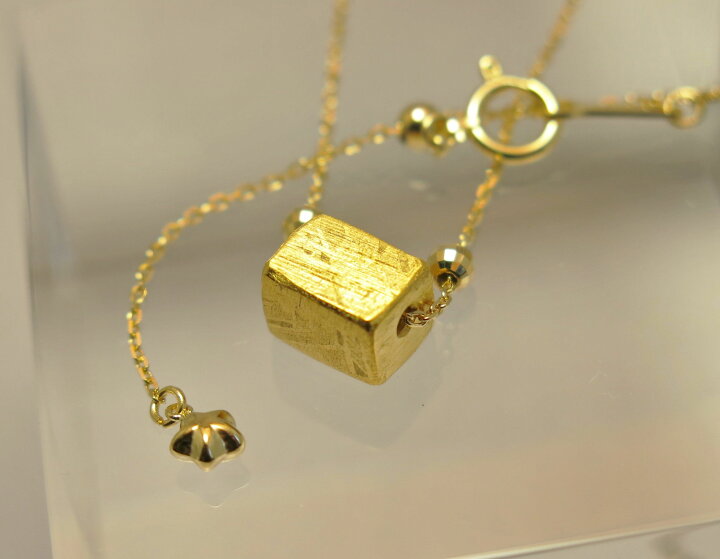 楽天市場】ギベオン 隕石 キューブカット ギベオン隕石 18金ネックレス 