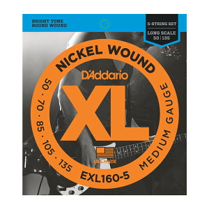 D'Addario EXL160-5 (5-String/Long) [__I][x[X][5]