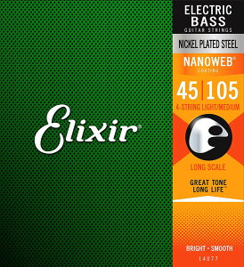 Elixir BASS NANOWEB 4-String Light/Medium, Long Scale [45-105] #14077 [GNT[][x[X]yyVX[p[Z[I|Cg5{I`9/11i؁j1:59܂Łz