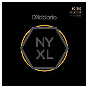 D'Addario NYXL1059 Nickel Wound 7-String Electric Guitar Strings Regular Light 10-59 [__I][7]
