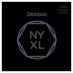 D'Addario NYXL1164 Nickel Wound 7-String Electric Guitar Strings Medium 11-64 [�_�_���I][7��]