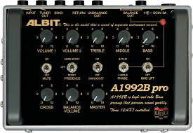 ALBIT BASS PRE-AMP / A1992B pro（1992 SUPER BASSタイプ）[ベース用プリアンプ] 【受注生産：納期1ヶ月】【お買い物マラソンのポイント5倍！～5/27（月）01:59まで】