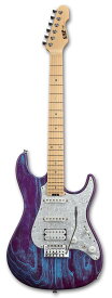 ESP SNAPPER-AS / M Drift Wood Series Indigo Purple w/Blue Filler [イーエスピー][スナッパー][ST Type,STタイプ][ドリフトウッド][エレキギター][国産,MADE IN JAPAN] [メンテナンス無料] 【受注生産】