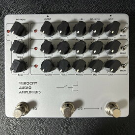 VeroCity Effects Pedals 三PLUS-Deluxe オールシルバー [ベロシティエフェクツペダルズ][カラーオーダー非対応]【受注生産】