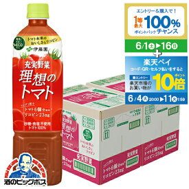 【スーパーSALE期間★P10倍(条件有)】野菜ジュース トマトジュース 【本州のみ 送料無料】伊藤園 充実野菜 理想のトマト ペット 740g×2ケース/30本《030》『ITO』