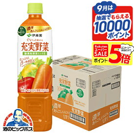 スーパーセール期間★P5倍※諸条件あり 野菜ジュース 【本州のみ 送料無料】伊藤園 充実野菜 緑黄色野菜ミックス ペット 740g×1ケース/15本《015》『ITO』