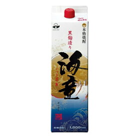 【本州のみ 送料無料】海童パック 25度 1800ml×2ケース（12本）《012》【家飲み】