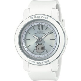 国内正規品 CASIO BABY-G カシオ ベビーG 電波ソーラー コンパクト シンプル ホワイト レディース腕時計 BGA-2900-7AJF