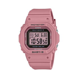 国内正規品 CASIO BABY-G カシオ ベビーG 電波ソーラー スクエア ピンク レディース腕時計 BGD-5650-4JF