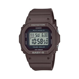 国内正規品 CASIO BABY-G カシオ ベビーG 電波ソーラー スクエア ブラウン レディース腕時計 BGD-5650-5JF