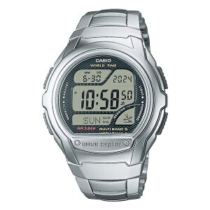 国内正規品 CASIO カシオ WAVE CEPTOR ウェーブセプター 電波時計 マルチバンド5 シルバー メンズ腕時計 WV-58RD-1AJF