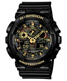 【当選確率1/2ポイントバックCP】国内正規品 CASIO カシオ G-SHOCK Gショック 文字板カモフラージュ メンズ腕時計 GA-100CF-1A9JF