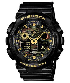 国内正規品 CASIO カシオ G-SHOCK Gショック 文字板カモフラージュ メンズ腕時計 GA-100CF-1A9JF