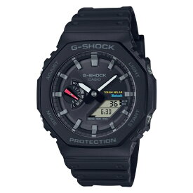 国内正規品 CASIO G-SHOCK カシオ Gショック アナデジ タフソーラー 薄型 八角形 ブラック メンズ腕時計 GA-B2100-1AJF
