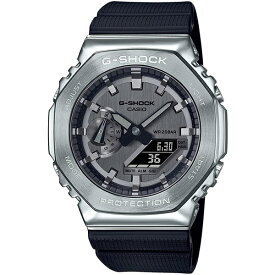 国内正規品 CASIO G-SHOCK カシオ Gショック アナデジ 八角形 シルバー ブラック メンズ腕時計 GM-2100-1AJF