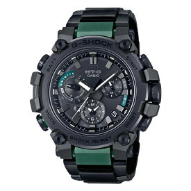 国内正規品 CASIO G-SHOCK カシオ Gショック MT-G ワンプッシュ交換バンド ブラック×グリーン メンズ腕時計 MTG-B3000BD-1A2JF