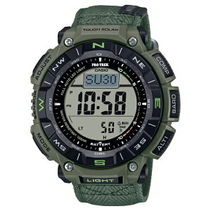 国内正規品 CASIO PRO TREK カシオ プロトレック Climber Line 難燃クロスバンド タフソーラー メンズ腕時計 PRG-340B-3JF
