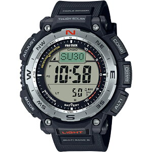 国内正規品 CASIO PRO TREK カシオ プロトレック 電波ソーラー バイオマスプラスチック ブラック メンズ腕時計 PRW-3400-1JF