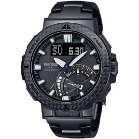 国内正規品 CASIO PRO TREK カシオ プロトレック アングラーライン チタンバンド ブラック メンズ腕時計 PRW-73XT-1JF