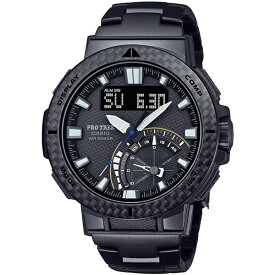 【当選確率1/2ポイントバックCP】国内正規品 CASIO PRO TREK カシオ プロトレック アングラーライン チタンバンド ブラック メンズ腕時計 PRW-73XT-1JF