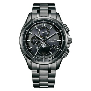【ラッピング無料対象商品】CITIZEN ATTESA シチズン アテッサ ルナプログラム 月齢自動計算機能 ブラック メンズ腕時計 BY1006-62E