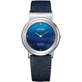 【数量限定】CITIZEN L シチズン エル Ambiluna Collection 水 ブルー リサイクル繊維 レディース腕時計 EG7098-15L