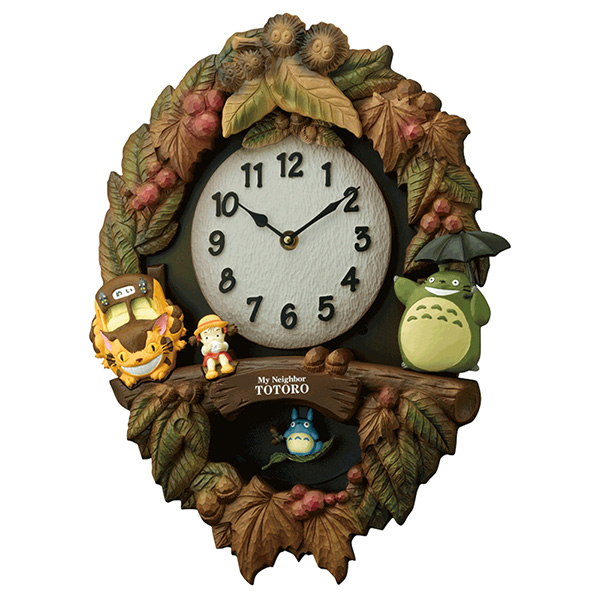 RHYTHM　リズム　クロック　キャラクター時計　メロディ時計　となりのトトロ　4MJ429-M06