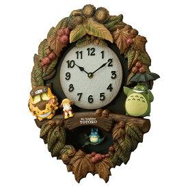 RHYTHM リズム クロック キャラクター時計 となりのトトロ メロディ時計 4MJ429-M06