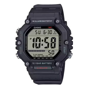 国内正規品 CASIO Collection カシオ コレクション 10気圧防水 長寿命電池 ブラック デジタル メンズ腕時計 AE-1600H-1AJF