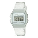 国内正規品 CASIO Collection カシオ コレクション POP 軽量 薄型 スケルトン ホワイト ユニセックス腕時計 F-91WS-7JH