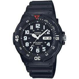 国内正規品 CASIO Collection カシオ コレクション 10気圧防水 回転ベゼル スポーティー ブラック メンズ腕時計 MRW-200HJ-1BJH
