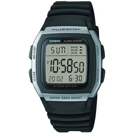 国内正規品 CASIO Collection カシオ コレクション 多機能 長寿命バッテリー ブラック メンズ腕時計 W-96H-1AJH
