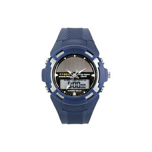 【リミテッドセール】サンフレイム CYBEAT サイビート 補助ソーラーパワー併用型 アナデジ ブルー BCY02-BL