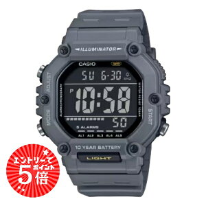 �y10���܂�!�G���g���[�Ń|�C���g5�{�z�������K�i CASIO Collection �J�V�I �R���N�V���� 10�C���h�� �������d�r �O���[ �傫�� �f�W�^�� �����Y�r���v AE-1600H-8BJF
