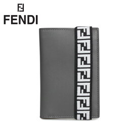 【最大1000円OFFクーポン配布中】 FENDI CARD CASE フェンディ カードケース パスケース 名刺入れ メンズ グレー 7M0265 A8VC