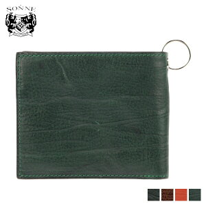 SONNE SIROCCO WALLET �]���l ���z ��܂� �����Y �V���b�R �u���b�N �u���E�� ���b�h �O���[�� �� SOD003B