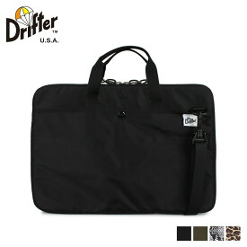 【最大1000円OFFクーポン配布中】 Drifter LAP TOP CARRIER ドリフター リップ トップ キャリア バッグ トート ショルダーバッグ メンズ ヘビ柄 ヒョウ柄 2WAY ブラック カーキ パイソン レオパード 黒 DFV1390 母の日