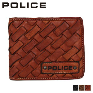 �y�ő�1000�~OFF�N�[�|�����s���z POLICE MESH WALLET �|���X ���z ��܂� �����Y ���b�V�� �u���b�N �u���E�� �J�[�L �� PA-70301