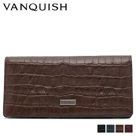 VANQUISH LONG WALLET ヴァンキッシュ 財布 長財布 メンズ レディース ブラック ネイビー ブラウン ワイン 黒 VQM-40510