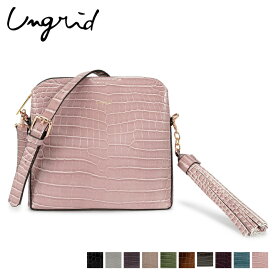 【最大1000円OFFクーポン配布中】 Ungrid SHINY SMALL CROCO BIG TASSEL BAG アングリッド バッグ ショルダーバッグ レディース ブラック グレー オーク カーキ キャメル ダーク ブラウン ワイン ターコイズブルー ラベンダー 黒 UNG-51470